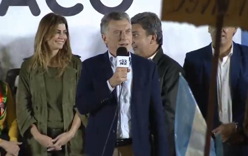 Mauricio Macri en marcha del Sí, se puede en Saenz Peña