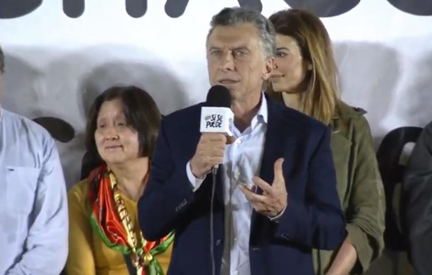 Mauricio Macri en marcha del Sí, se puede en Saenz Peña