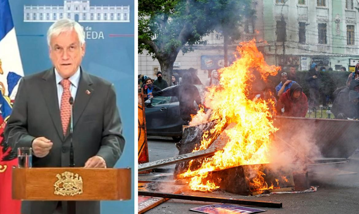 Piñera, presidente de Chile, protestas