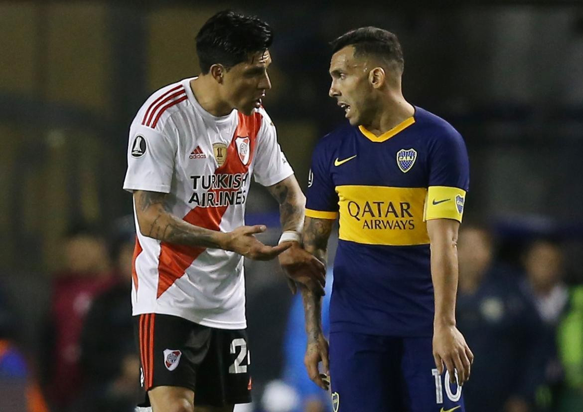 Superclásico, Copa Libertadores, Boca vs. River, Enzo Pérez, Carlos Tevez, REUTERS