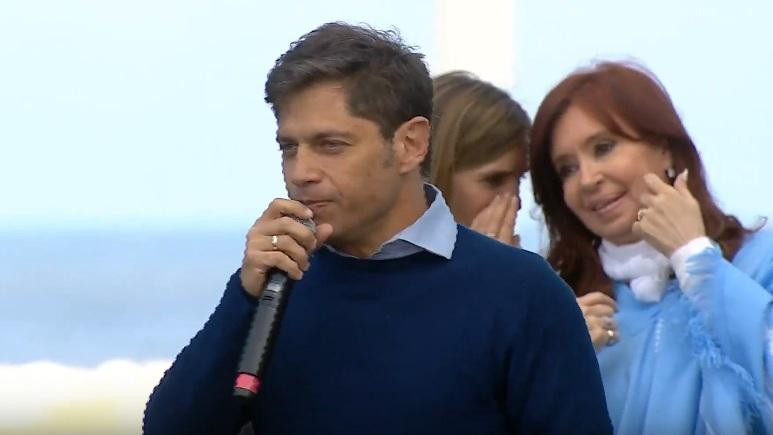 Axel Kicillof, Cristina Fernández de Kirchner, acto en Mar del Plata, Frente de Todos, YouTube