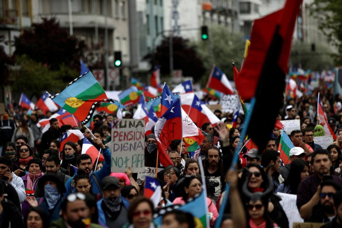 Nueva jornada de marchas en Chile, REUTERS