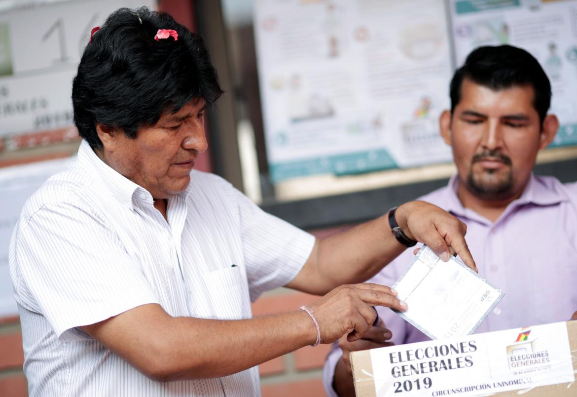 Votación de Evo Morales en Bolivia, REUTERS