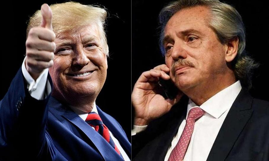 Donald Trump y Alberto Fernández