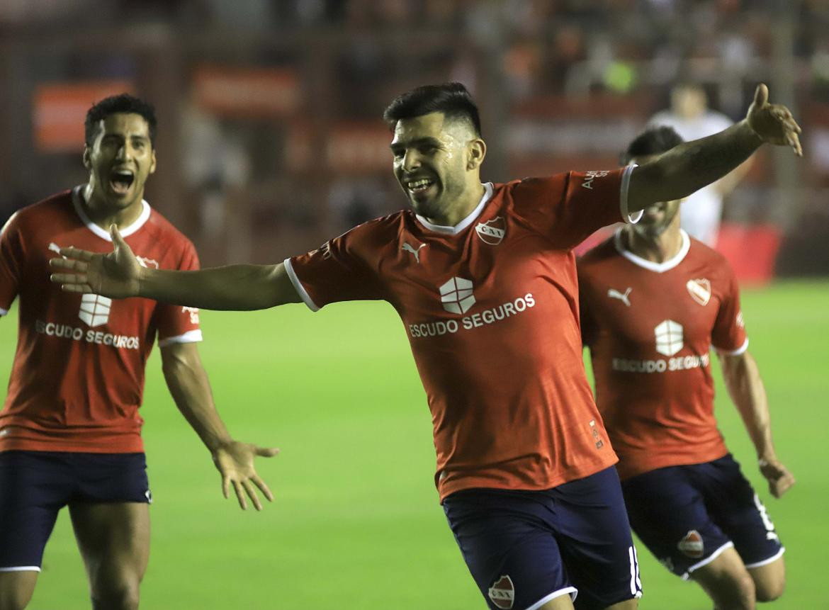 Superliga, Festejo de Silvio Romero para Independiente ante San Lorenzo, AGENCIA NA