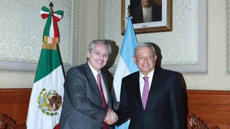 Alberto Fernandez y Andrés Manuel López Obrador, México