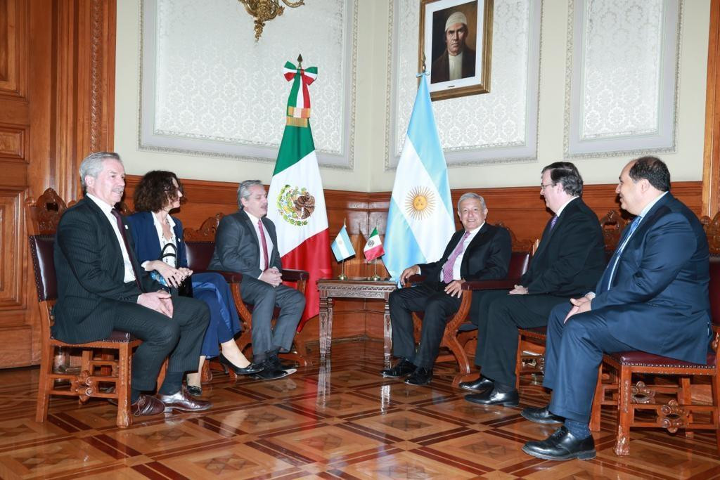 Alberto Fernández y Andrés Manuel López Obrador, México	
