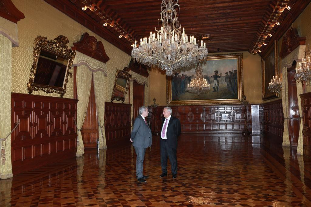 Alberto Fernández y Andrés Manuel López Obrador, México	
