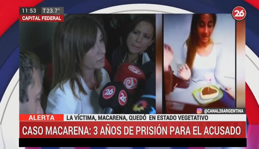 Macarena Mendizabal, sentencia de juicio