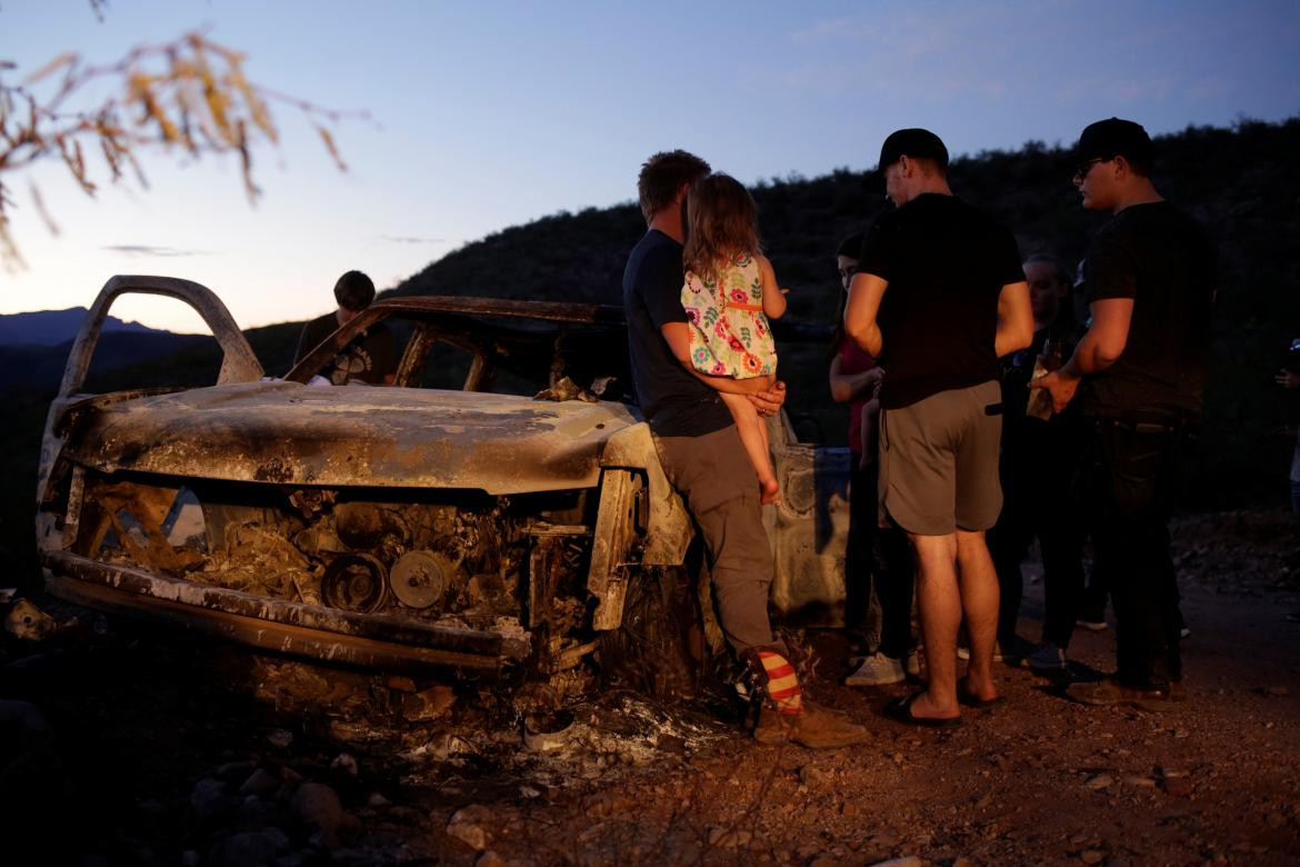 Masacre en México, restos de auto de la familia, REUTERS