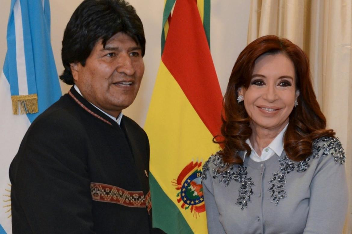 Evo Morales y Cristina Fernández de Kirchner