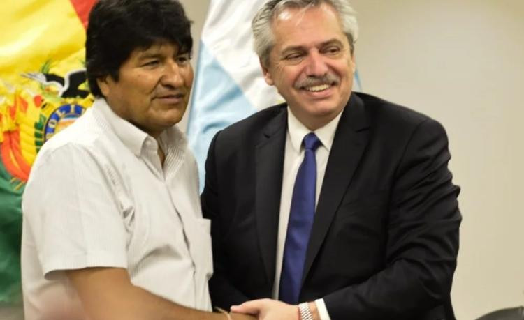 Alberto Fernández y Evo Morales