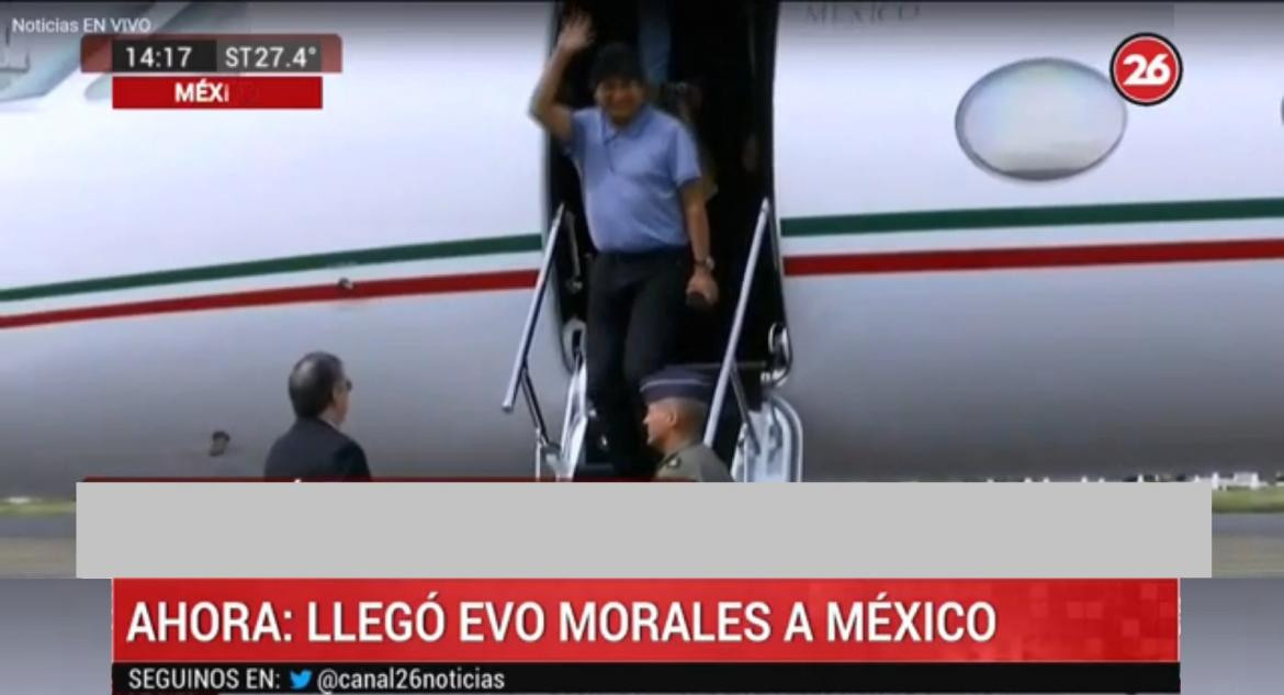 Evo Morales en México, Canal 26