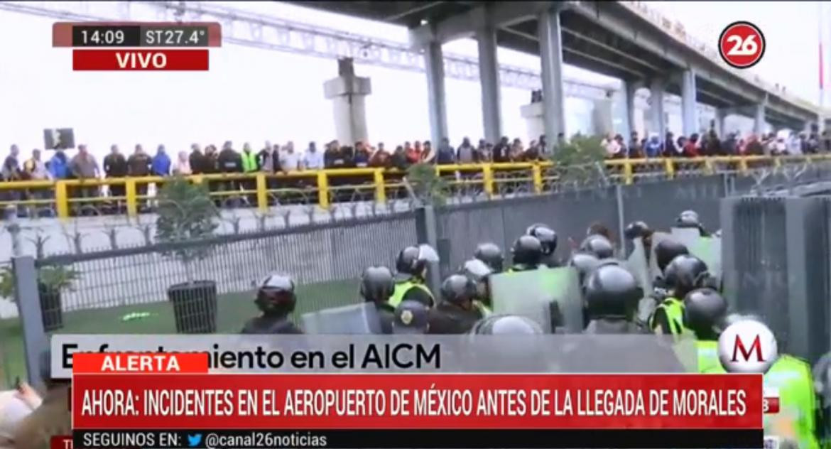 Evo Morales en México, Canal 26