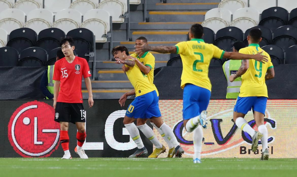 Partido amistoso, Brasil vs. Corea del Sur, REUTERS