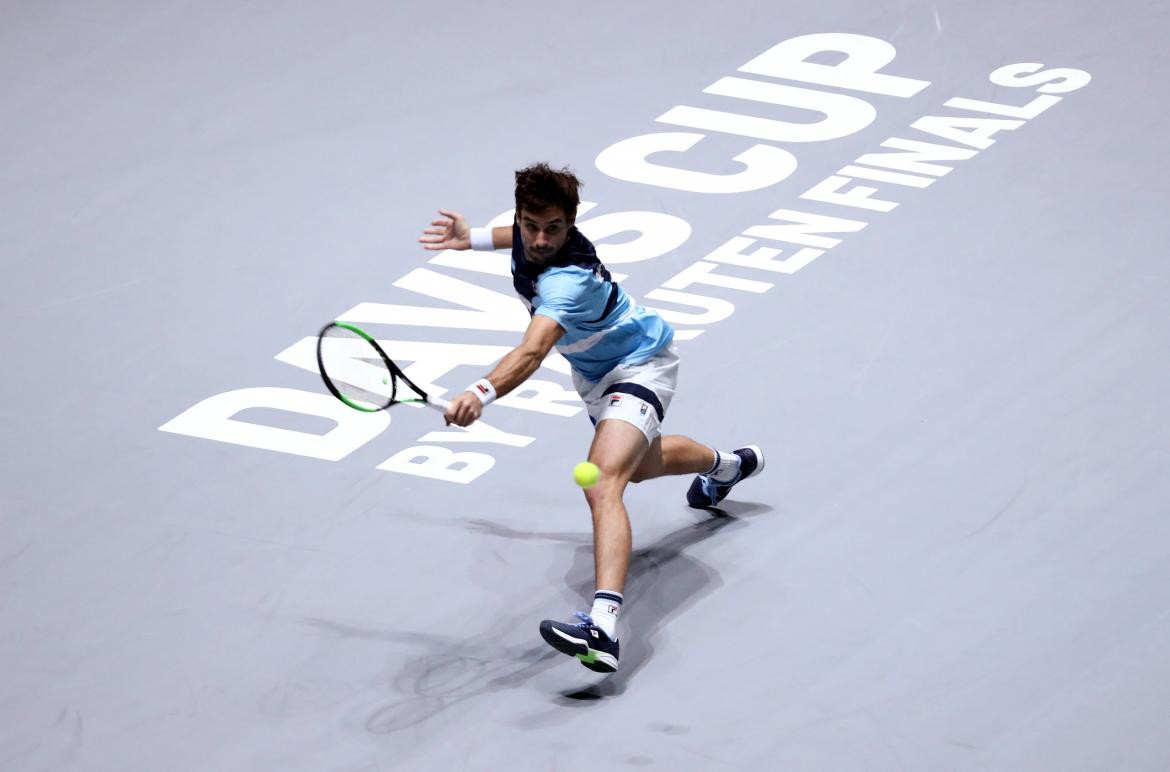 Guido Pella en la Copa Davis, REUTERS