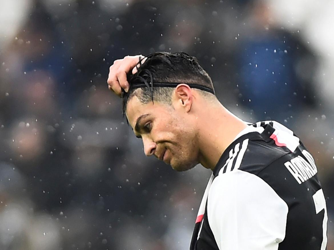 Lamento de Cristiano Ronaldo en el empate entre Juventus y Sassuolo, REUTERS