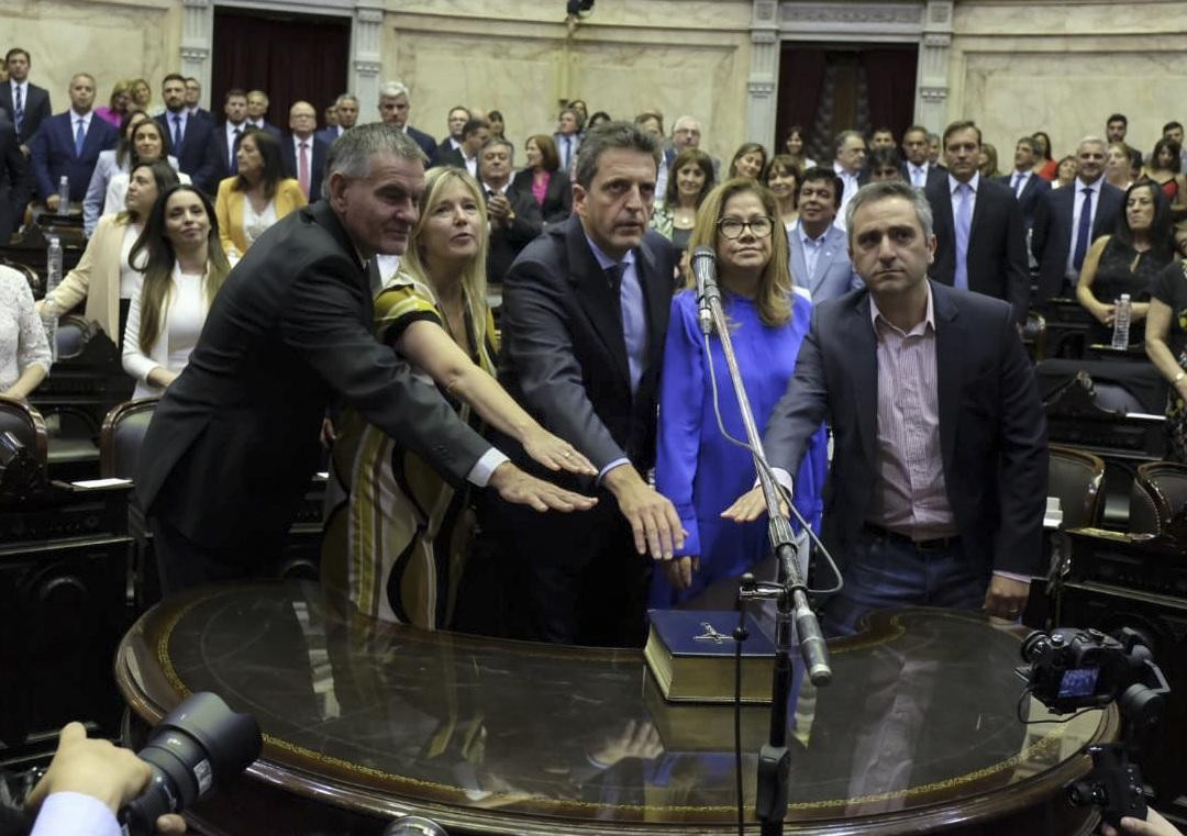Sergio Massa asumió como Presidente de la Cámara de Diputados, NA
