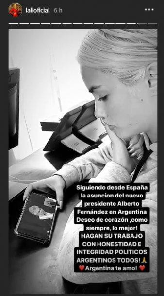 Lali Espósito Instagram asunción Fernández