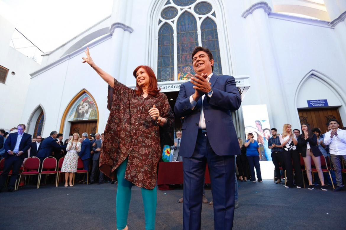 Cristina Kirchner en acto de asunción de Fernando Espinoza en La Matanza