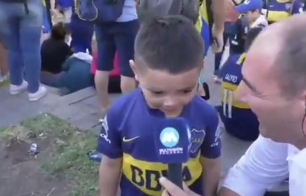 Nene hincha de Boca, viral