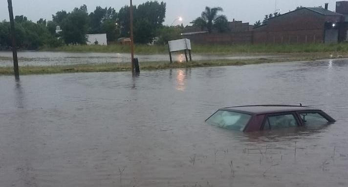 Temporal en Santa Fe, inundaciones