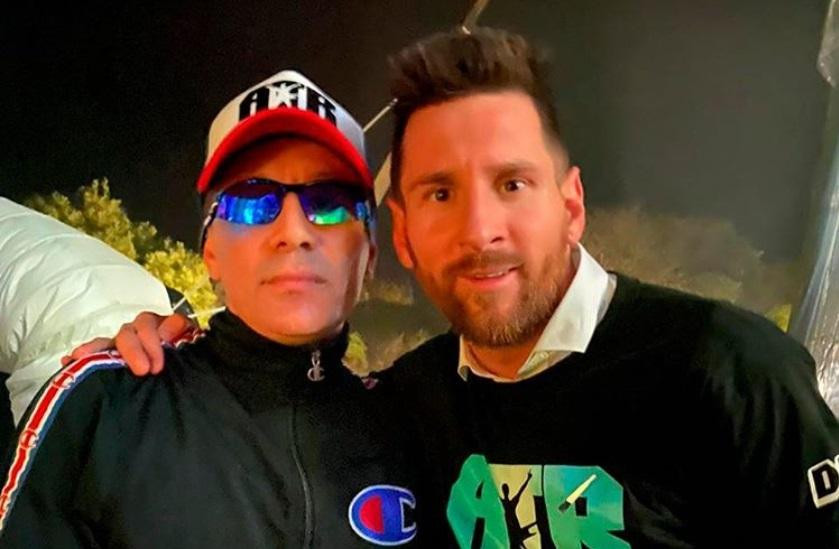 Messi y Pablo Lescano