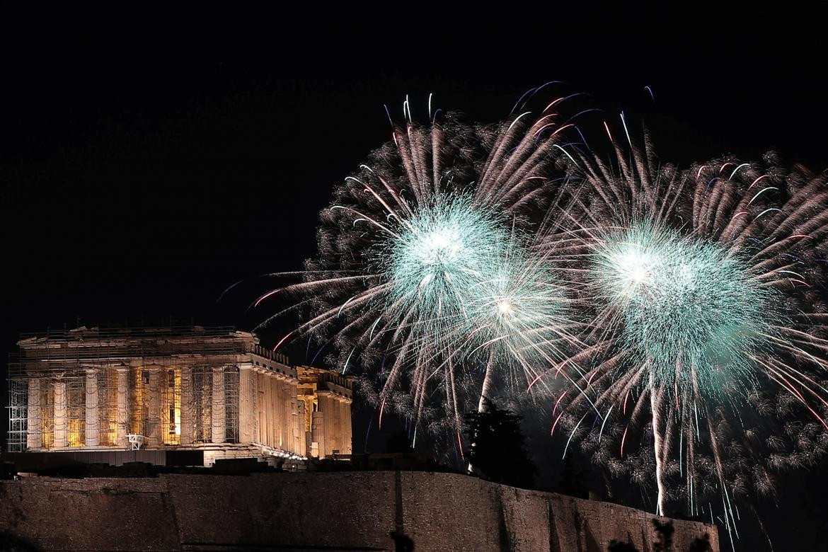 Festejos por año nuevo, Grecia, REUTERS	