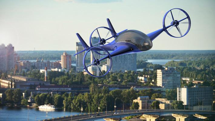 Auto volador presentado en el CES 2020 de Las Vegas