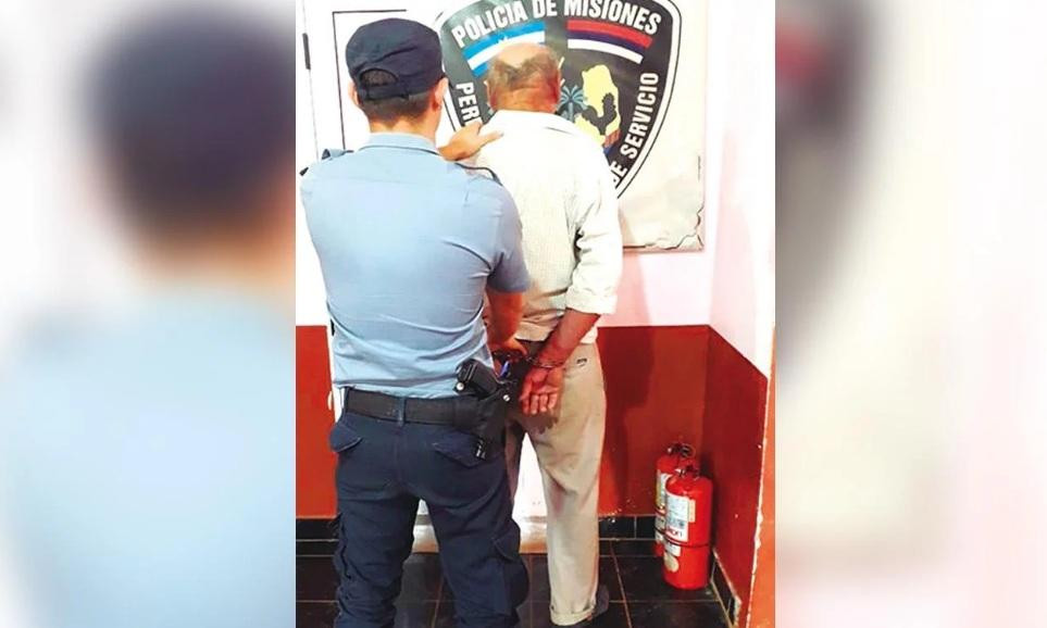 Hombre detenido tras violar a su nieta en misiones, foto Policía de Misiones