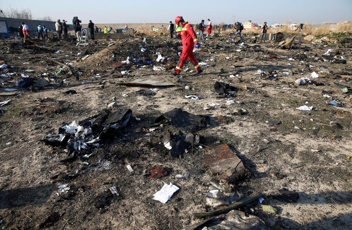 Accidente de avión en Irán, REUTERS