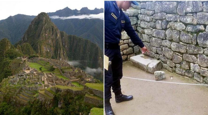 Turista argentino en Machu Picchu