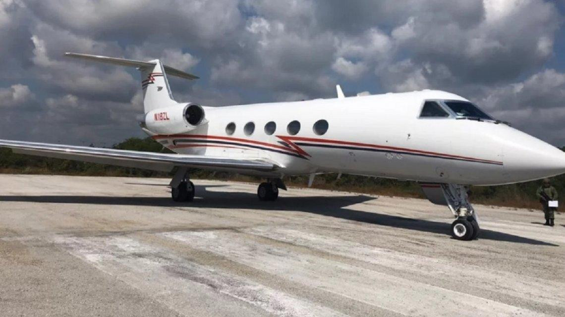 Jet privado con cocaína incautado en Mexico que partió desde Argentina