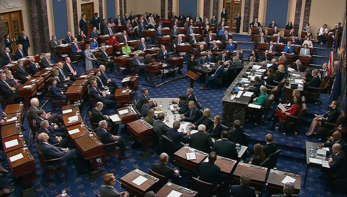 El Senado, absolvió a Donald Trump (Reuters)