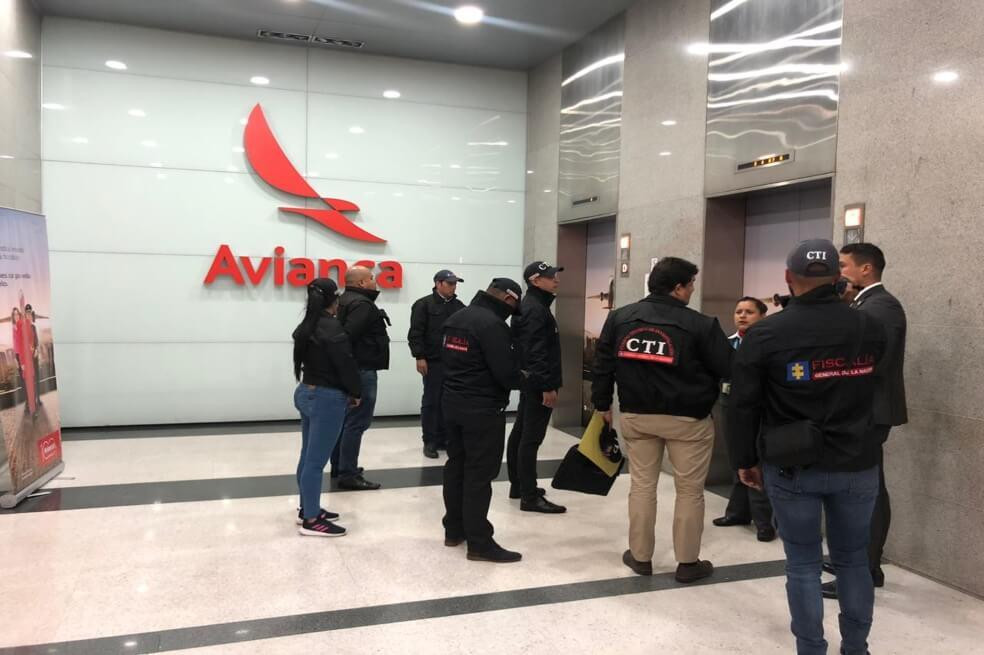 Allanamiento de oficinas de Avianca en Bogotá