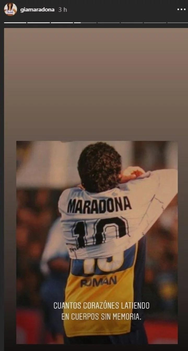 Historias de Instagram de Gianinna Maradona