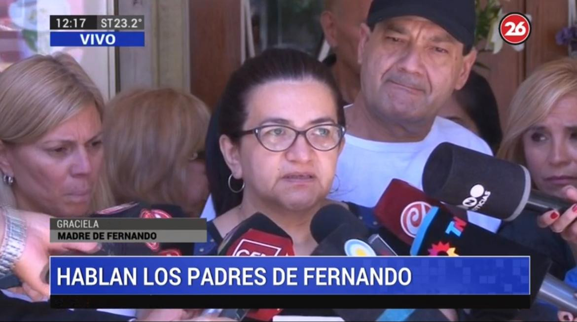 Mamá de Fernando Báez Sosa, crimen en Villa Gesell, Canal 26