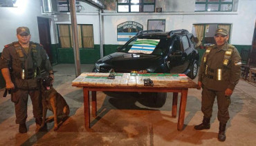 Gendarmería secuestró 42kg de cocaína en un control en Jujuy