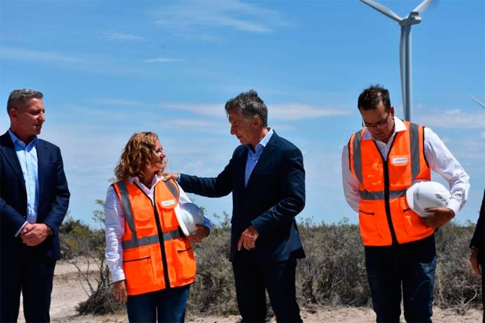 Mauricio Macri, parques eólicos