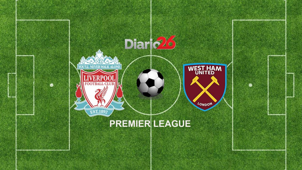 Liverpool vs. West Ham, Premier League, Diario 26