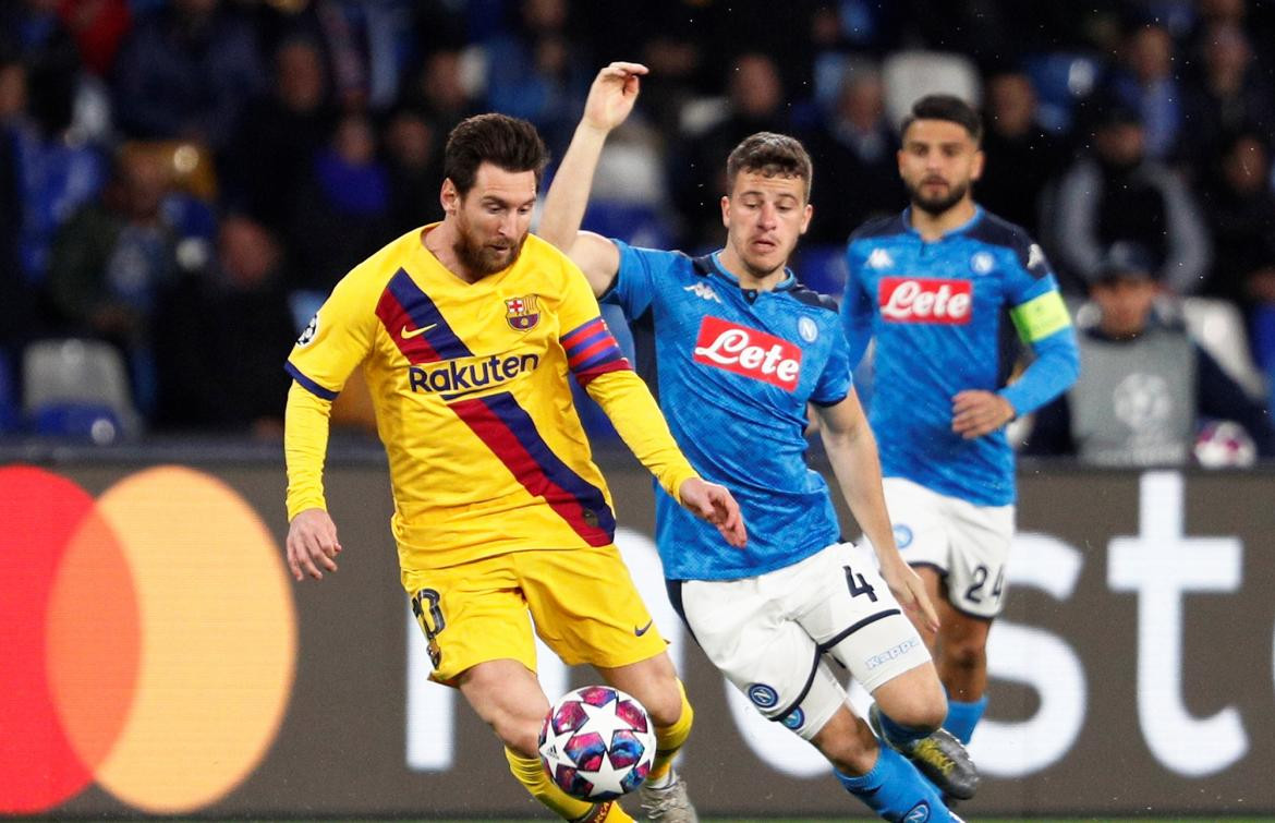 Napoli vs. Barcelona, Champions League, Lionel Messi, REUTERS