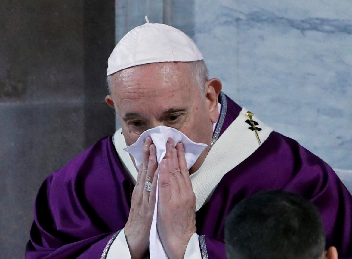 Papa Francisco con enfemedad leve en el Vaticano, REUTERS