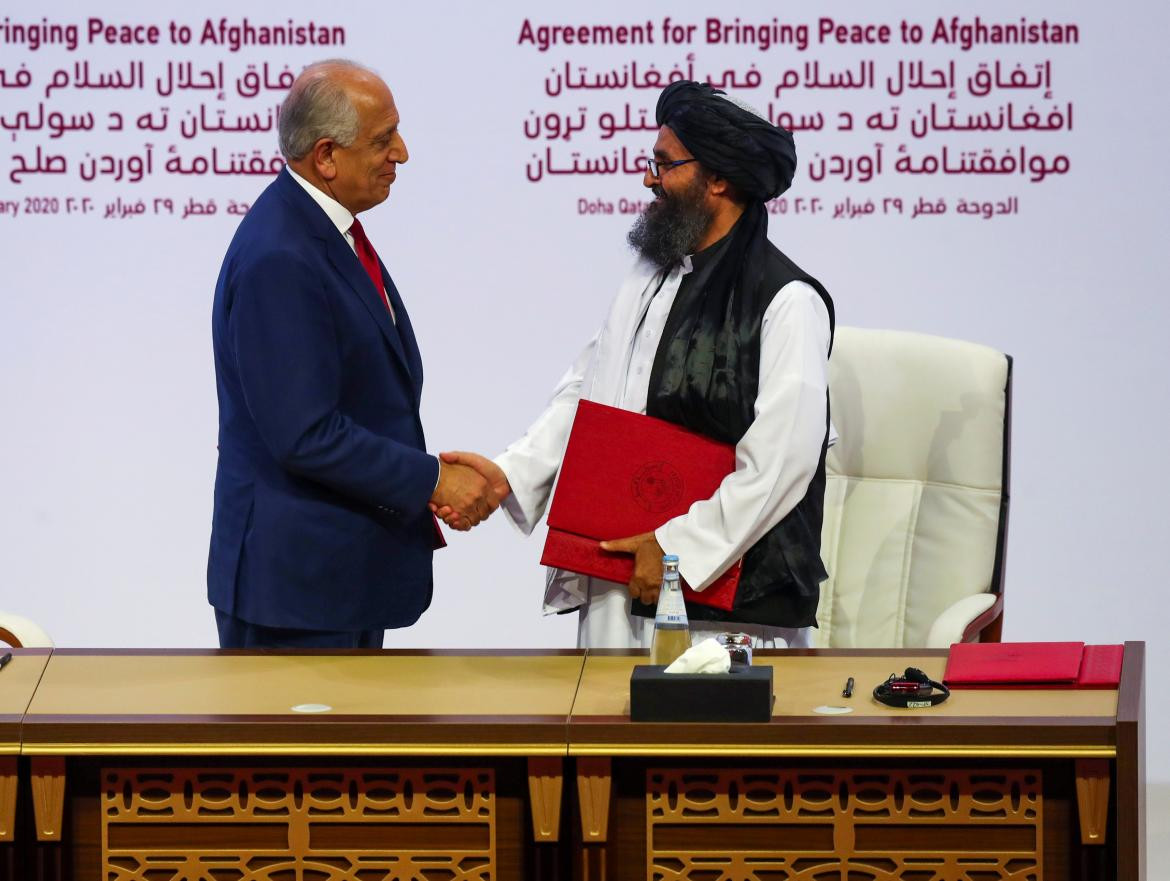 Firma de acuerdo entre Estados Unidos y talibanes, REUTERS