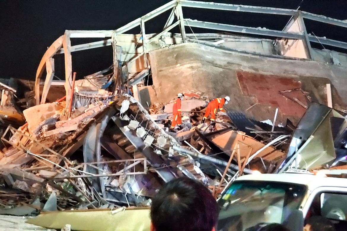 Hotel derrumbado en China, REUTERS