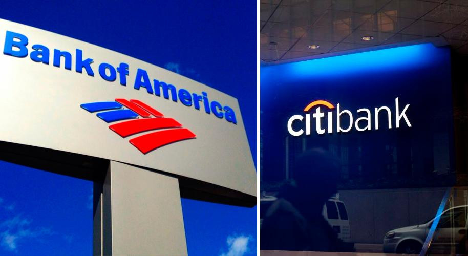 Bank of America, Citybank, bancos