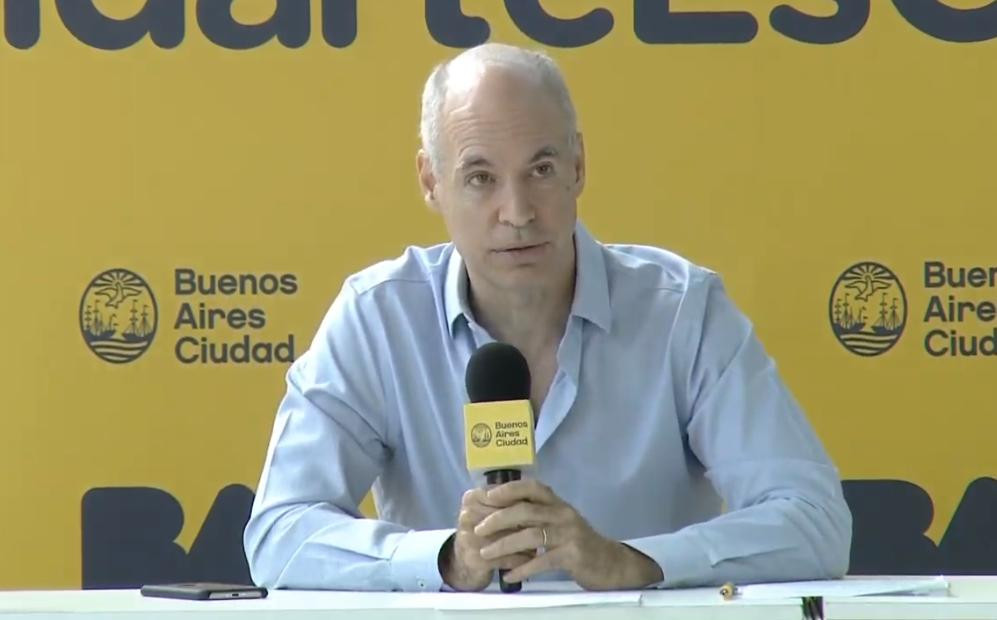 Horacio Rodríguez Larreta, conferencia de prensa