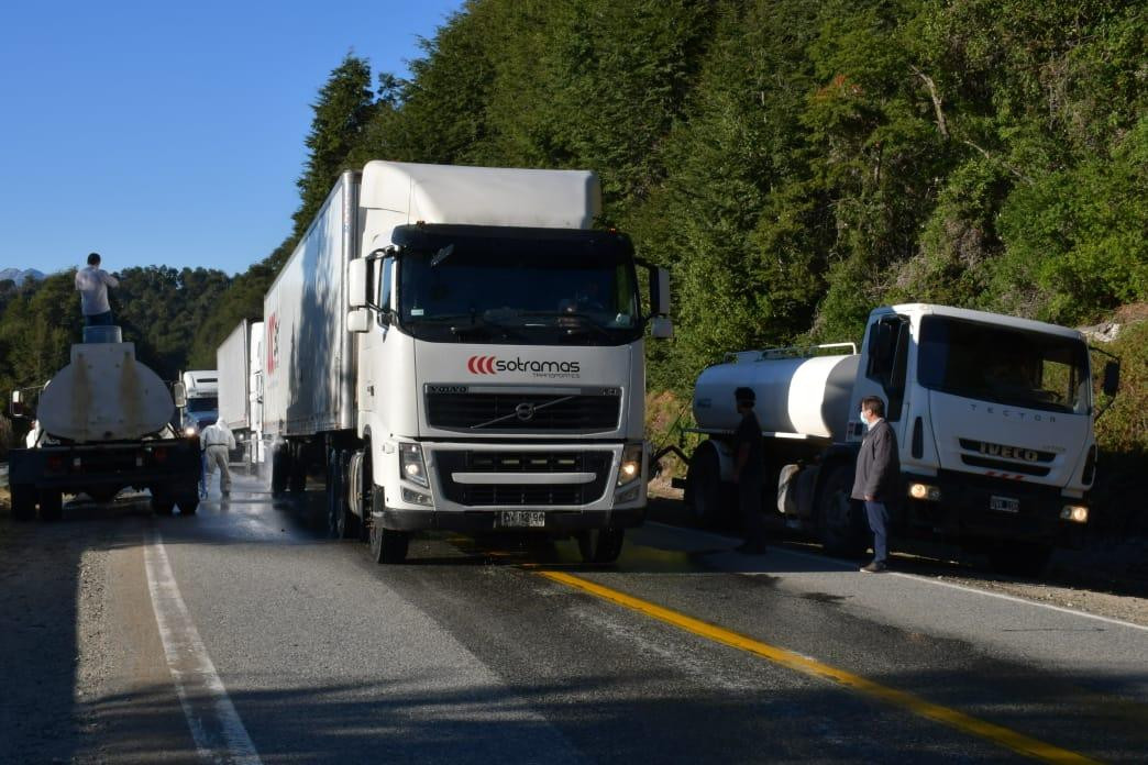 Camiones en Chile ante el coronavirus