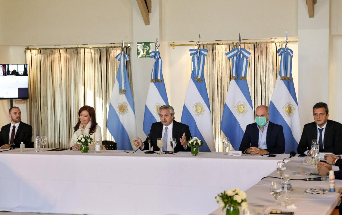 Alberto Fernández, Cristina Fernández, Horacio Rodríguez Larreta, coronavirus en Argentina, pandemia, NA