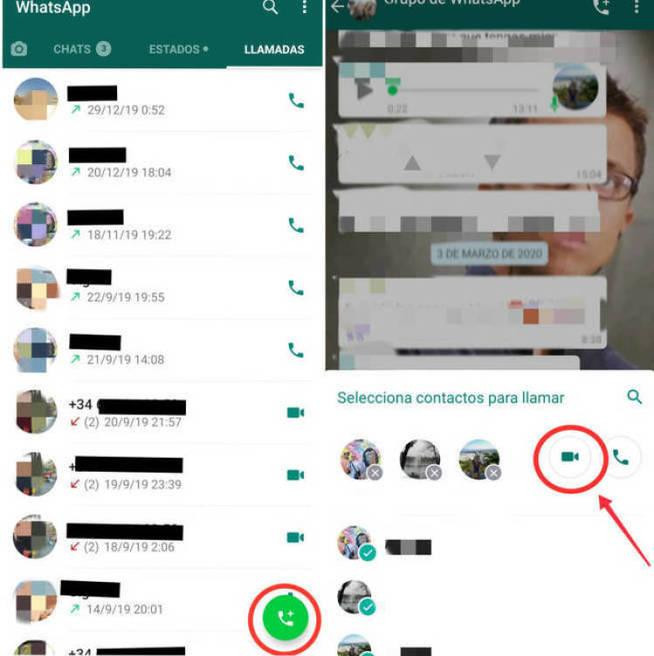 Whatsapp, videollamadas de 4 personas