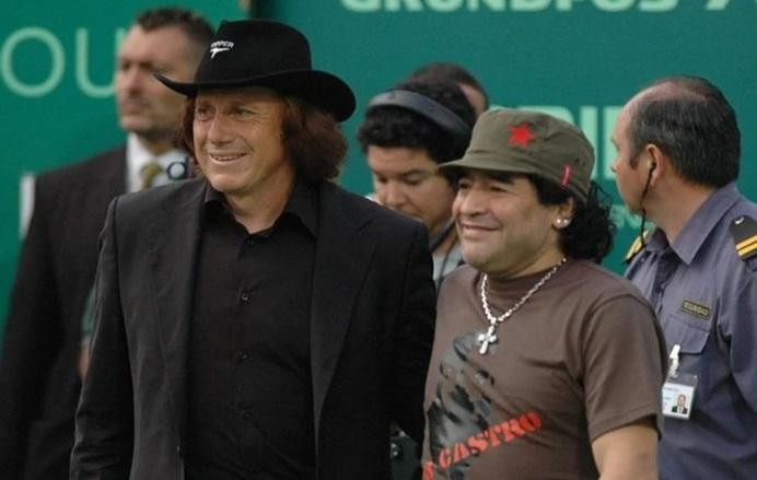 Guillermo Vilas y Diego Maradona
